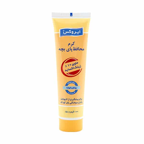 کرم محافظ پای کودک ایروکس مدل Nappy حجم 100 میلی لیتر | گارانتی اصالت و سلامت فیزیکی کالا