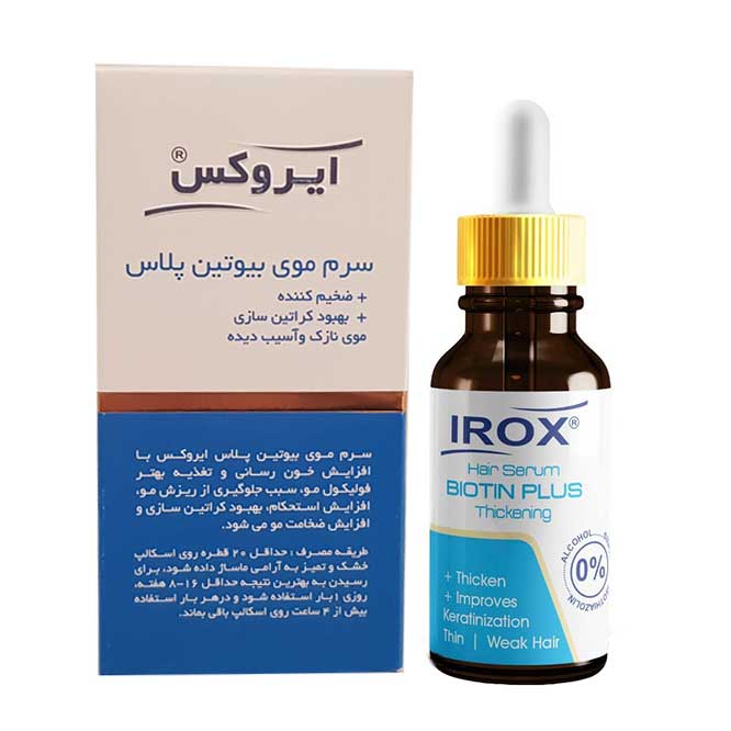 سرم مو ایروکس مدل Biotin Plus حجم 30 میلی لیتر | گارانتی اصالت و سلامت فیزیکی کالا